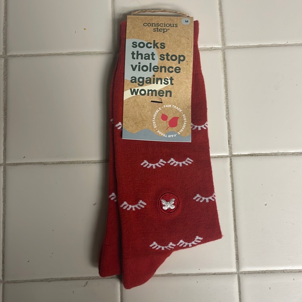 SOCKS CONSCIOUS STEP EMBROIDERED FAIR TRADE